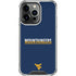 West Virginia University Blue Wood Floor iPhone 16 Pro Clear Case